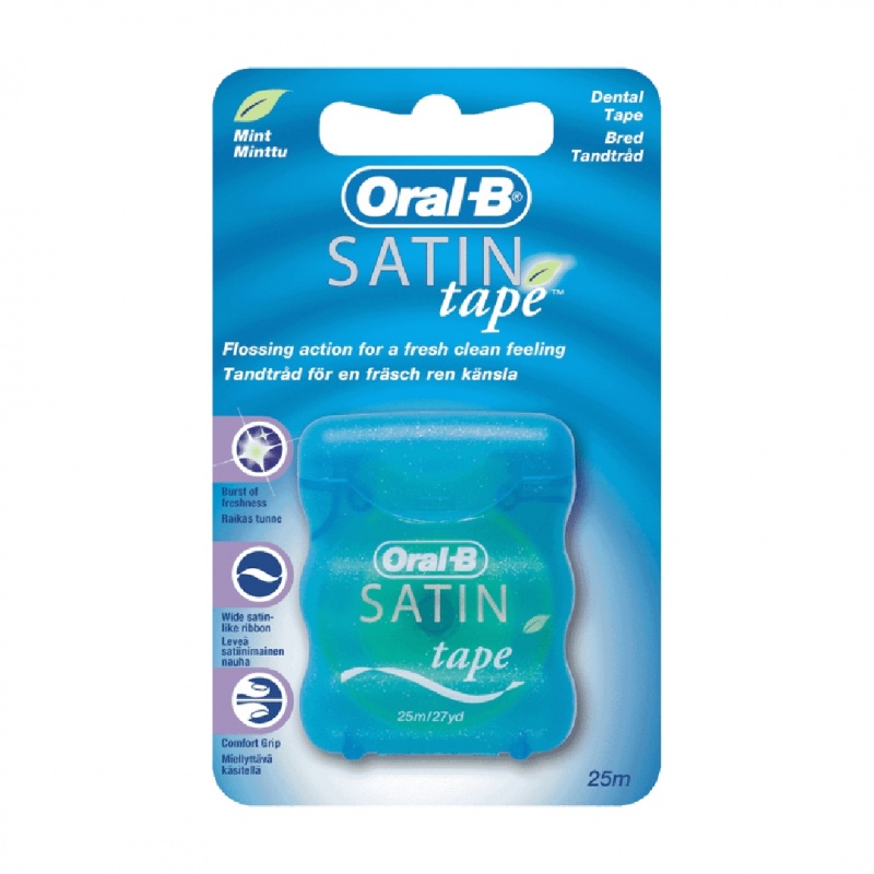 Oral B Satin Tape Mint Dental Floss